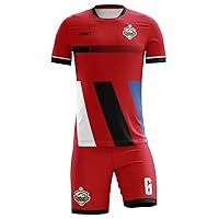 Customize Soccer Jersey with Short, Men Personalize Name Football Team Uniform, Custom Made Futbol Kit
