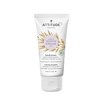 Hand Cream for Sensitive Skin with Oat and Chamomile, EWG Verified, Dermatologically Tested, Vegan, 2.5 Fl Oz
