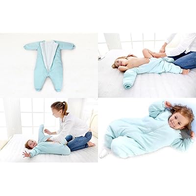 Restcloud Baby Sleep Bag with Feet Winter, Wearable Blanket with Legs, Sack  for Toddler Thicken 25 TOg (6-18 Months, Small)