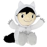 KIDS PREFERRED Where The Wild Things are Plush 14 Inch Max Stuffed Animal with Crinkle Feet, Bean Filled Bottom, and Removable Hood