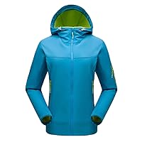 Andongnywell Men's Women's Jacket Windproof Warm Coat Plush Thick windproofs and Warm Outdoor Soft Shell Jackets