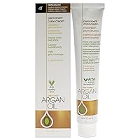 One n Only Argan Oil Permanent Color Cream - 4T Medium Tobacoo Brown Hair Color Unisex 3 oz