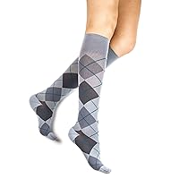 Argyle 20-30 mmHg Knee High Compression Socks Men & Women Long Socks