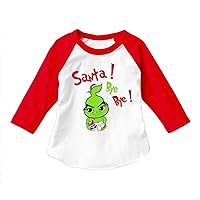 Merry christmas Santa Bye Bye, Unisex Child 3/4 Sleeve Raglan