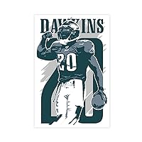 XUYUE Brian Dawkins Sports Celebrity Poster 2 Canvas Poster Bedroom Decor Sports Landscape Office Room Decor Gift Unframe: 20x30inch(50x75cm)