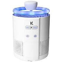 Duo Indoor Insect Trap with Scent Pod - Fan Powered with UV Light - Fruit Fly Traps for Indoors - for Fruit Flies, Gnats, Mosquitoes, Moths (White)