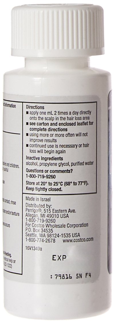 KIRKLAND Signature Minoxidil 5% Extra Strength Hair Regrowth For Men, 6 Month Supply, 2 Ounce Bottle, 6 Count