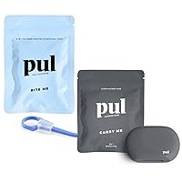 PUL Chewies & Clear Aligner Removal 2 in 1 Combo Tool - Compatible with Invisalign Removable Braces 1 Pack, Blue With PUL Clear Aligner & Retainer Case Compatible with Invisalign, Pul Tool, Retainers