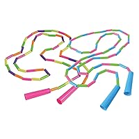 Plastic Jointed Bead Jump Rope - Classic Outside Active Toy - Tweens and Teens - Heavy Segmented Playground Skipping Rope Party Favors