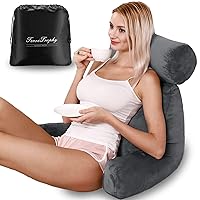 Reading Pillows with Storage Bag Back Pillows for Sitting in Bed Pillows for Back Rest Back Support Bed Chair