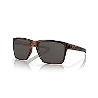 Oakley Man Sunglasses Matte Black Frame, Grey Lenses, 57MM