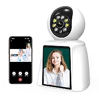 3MP Video Baby Monitor with 2.8 Inch Display Screen Smart 2.4G 2K WiFi Indoor Security Camera Support Remote Pan&Tilt Two-Way Video Wireless Cameras for Pet/Dog/Child/Elder with Phone APP