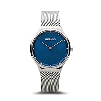 BERING Women Analog Quartz Classic Collection Watch with stainless steel Strap and Sapphire Crystal 12131-008