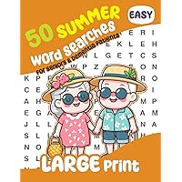Summer Word Searches - 50 Easy word search puzzles for Seniors and Dementia Patients: Large Print puzzles for elderly eyes