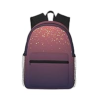 Navy Blue Sky And Stars Print Backpack Lightweight,Durable & Stylish Travel Bags, Sports Bags, Men Women Bags
