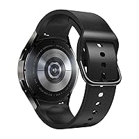 20mm Silicone+Leather Smart Straps For Samsung Galaxy Watch 4 Classic 46 42mm/Watch4 44mm 40mm Band No Gaps Wristbands Bracelet ( Color : Black , Size : Galaxy watch4 40mm )