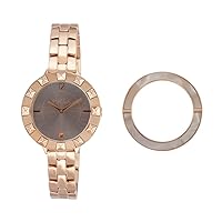 Furla CLUB Woman's Quartz Rose Gold Tone Stainless Steel Bracelet Watch, (Model: R4253109502)