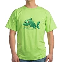Green T-Shirt Grinning Blue Shark