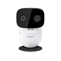 Panasonic Video Baby Monitor with Remote Pan/Tilt/Zoom, Extra Long Range, Secure Connection and Portable, 2 Way Talk & Lullaby or Noises – Add-On Camera KX-HNC301W