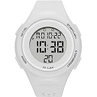 findtime Armbanduhr Digital Sport Uhren Unsix Digitaluhr mit Alarm Kalender Stoppuhr LED 12/24-Stundenanzeige 5ATM wasserdichte Armbanduhr für Herren Damen Teenager