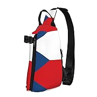 Hawaii Flag Print Lightweight Adjustable Crossbody Backpack Daypack For Men,Women Sling Bag