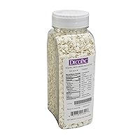 DecoPac White Snowflake Quins, 16.5oz, Fancy Sprinkles Shaped Like Snowflakes, Candy Sprinkles in Handheld Container, Edible Sprinkles For Celebration Cakes, Cupcakes, Cookies 1.03 Pound (Pack of 1)