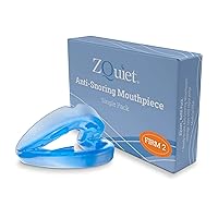ZQuiet, Anti-Snoring Mouthpiece, Firm Size #2, Strong & Durable Mouthguard, Ideal for Those Prone to Teeth Grinding & Clenching, Made in USA, Size 2