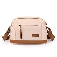 Oichy Anti Thief Crossbody Bag for Women Waterproof Shoulder Bag Casual Nylon Purse Handbag Messenger Bag