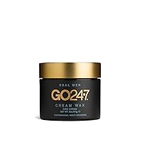 GO247 Cream Wax - Medium Hold, Natural Finish, 2 Oz