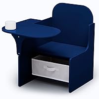 MySize Chair Desk with Storage Bin - Greenguard Gold Certified, Navy