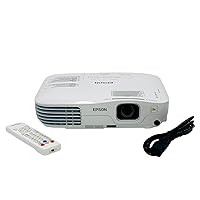 Epson EX3200 3LCD Projector Portable 2600 Lumens HD, Bundle HDMI-Adapter VGA Cable Remote Control Power Cord