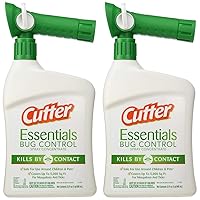 Cutter Essentials Bug Control Spray Concentrate, Kills Mosquitoes by Contact for Insects (Pack of 2)