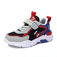 Boys Tennis Shoes Running Sneakers Children's Sports Shoes Ultra Lightweight Breathable Soft Big Kids Fashion Casual Walking Shoes for Gym Workout School