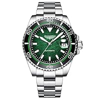 Men Mechanical Self-Wind Wristwatch Ceramic Bezel Automatic Sapphire Clock Male Waterproof 100M Sport Watches NH35 Movement Date Luminous