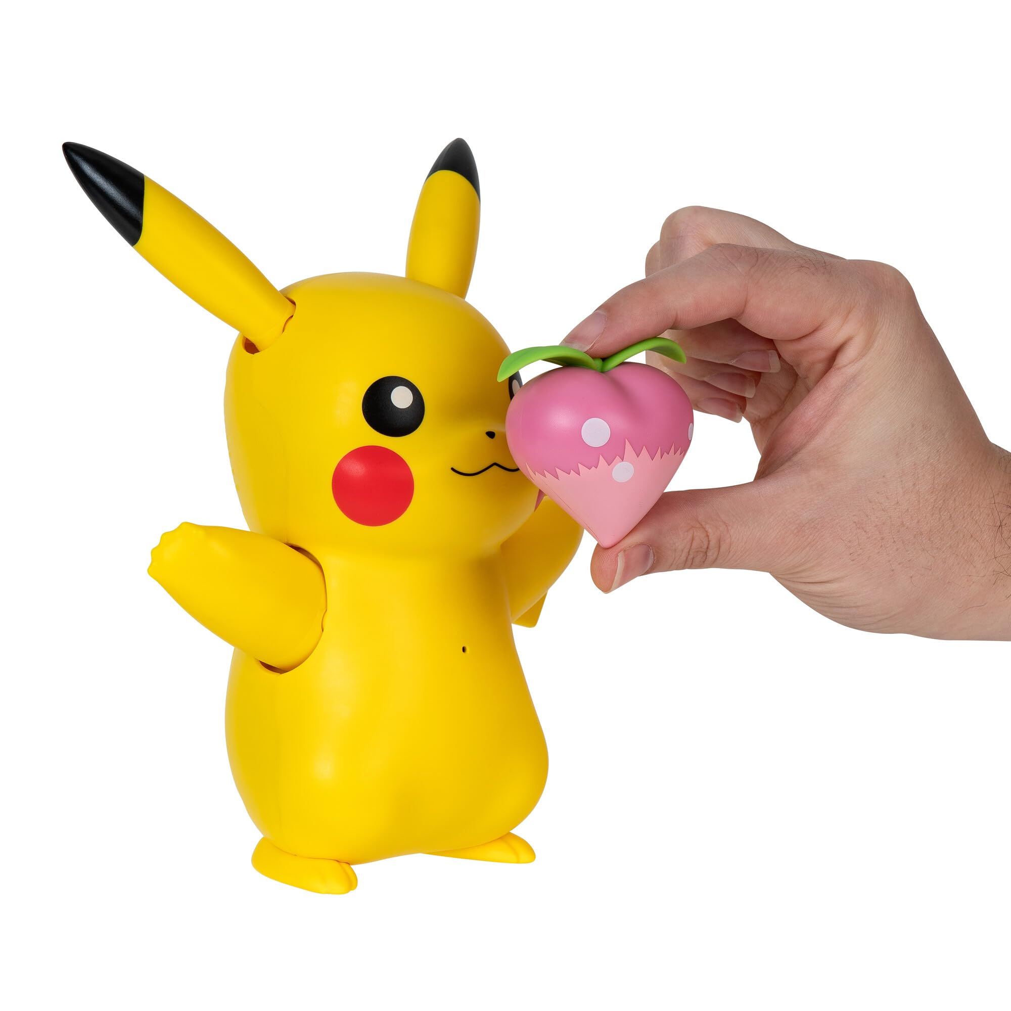Pokemon Train and Play Deluxe Pikachu - 4.5-Inch Pikachu Figure with Lights, Sounds, and Moving Limbs Plus Interactive Accessories