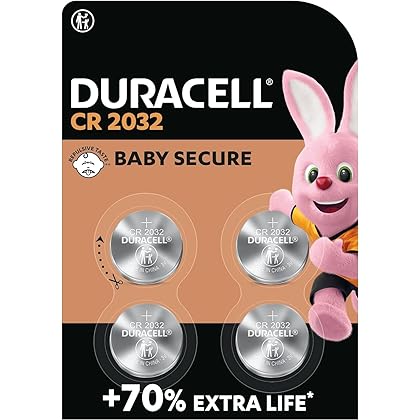 Duracell Lithium Medical Battery, 3V, CR2032, Lithium Batteries 4/Pack