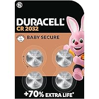 Duracell Lithium Medical Battery, 3V, CR2032, Lithium Batteries 4/Pack