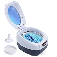 Jewelry Cleaner, Professional Ultrasonic Cleaner with Timer, Portable Household Jewelry Cleaning Machine for Eyeglasses, Rings, Razors, Coin, Earrings, Necklaces, Watches, Combs, Denture 750 mL