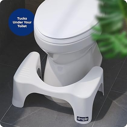 Squatty Potty Simple Toilet Stool, White, 7