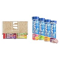 Energy Chews - Variety Pack - Non-GMO - Plant Based & Nuun Sport Electrolyte Tablets for Proactive Hydration, Mixed Citrus Berry Flavors, 4 Pack