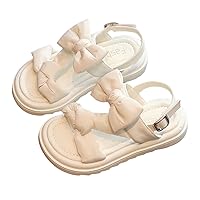 Cute Shoes Fir Girls Girls Sandals Dresses Bow Princess Shoes Summer Flat Shoes For Toddler Little Flip Flops