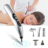 Acupuncture Pen, Electronic Pain Relief Therapy, 5-in-1 Merídiān Energy Pulse Massage Pen, USB Energy Pen, Pain Relief Tools, Gifts for Women & Men