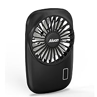 Aluan Handheld Fan Mini Fan Powerful Small Personal Portable Fan Speed Adjustable USB Rechargeable Cooling for Kids Girls Woman Home Office Outdoor Travel, Black