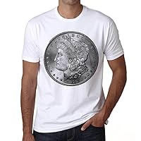 Men's Graphic T-Shirt Morgan Dollar Eco-Friendly Limited Edition Short Sleeve Tee-Shirt Vintage Birthday Gift