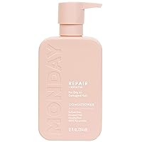 MONDAY HAIRCARE Repair Conditioner 12 oz. (354 ML) for Dry to Damaged Hair, Made with Keratin, Coconut Oil, Shea Butter and Vitamin E