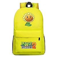 Game Plants vs. Zombies Cosplay Backpack Casual Daypack Travel Hiking Bag Day Trip Carry on Bags Yellow /1