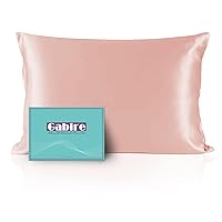 Mulberry Silk Pillowcase for Hair and Skin Prevent Acne Pillow Cases Both Sides Real Silk Pillowcases Organic Silk Pillowcase with Hidden Zipper, Coral Pink, King (20