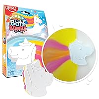 Large Unicorn Bath Bomb from Zimpli Kids, Magically Creates Multi-Colour Special Effect, Unicorn Birthday Gifts for Girls, Goody Bag Fillers for Children, Pocket Money Bath Toy, Organic & Moisturising