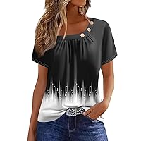 Blouses for Women Business Casual Ladies Summer Tops and Blouses 2024 Spring Fashion My Orders Placed Recently by Me Daily Deals of The Day Prime Today Only 15-Black Large