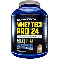 Whey Tech Pro 24 Protein Powder - Protein Enzyme Blend with BCAA's to Fuel Muscle Growth & Recovery, Ideal for Post-Workout Muscle Building - Cookies & Cream (5 Pound)